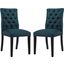 Duchess Azure Dining Chair Fabric Set of 2