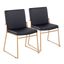 Dutchess Dining Chair Set of 2 In Gold