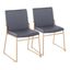 Dutchess Dining Chair Set of 2 In Grey