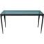 Dynasty Side Table With Ocean Blue Glass Top