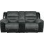 Earhart Double Reclining Loveseat With Console In Slate