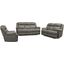 Eclipse Power Reclining Sofa Loveseat and Recliner In Beige