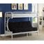 Eclipse White Twin Xl Over Queen Futon Bunk Bed