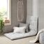 Edelia Polyester Chenille Long Floor Cushion In Grey