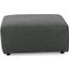 Edenfield Oversized Accent Ottoman In Charcoal