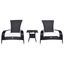 Edna 3Pc Lounge Set in Black and White