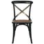 Eleanor Hickory and Medium Brown X-Back Farmhouse Side Chair Set of 2