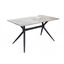 Elega 55 Inch Dining Table In White and Grey