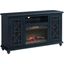 Elegant 2 Door Tv Stand With Fireplace In Catalina Blue