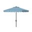 Elegant Valance 9Ft Auto Tilt Umbrella in Blue and White