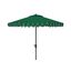 Elegant Valance 9Ft Auto Tilt Umbrella in Green