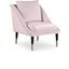 Elegante Velvet Accent Chair In Pink