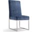 Element Velvet Dining Chair in Blue
