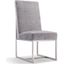 Element Velvet Dining Chair in Grey