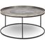Elements Sana Coffee Table In Vintage Silver Top And Black Frame