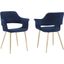 Elginston Blue and Gold Dining Chair