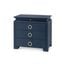 Elina 3-Drawer Side Table In Storm Blue