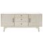 Elissa Mid-Century Media Stand In White Washed