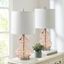 Ellipse Table Lamp Set Of 2 In Pink