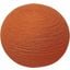Ellis Wool Pouf with Polyester Fill In Orange