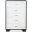 Eloy White and Espresso Chest