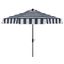 Elsa Navy and White UV-Resistant Fashion Line 9 Auto Tilt Umbrella