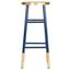 Emery Navy and Dipped Gold Leaf Bar Stool