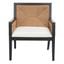 Emilio Woven Accent Chair In Black and Natural