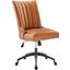 Empower Channel Tufted Vegan Leather Office Chair EEI-4577-BLK-TAN