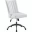 Empower Channel Tufted Vegan Leather Office Chair EEI-4577-BLK-WHI