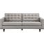Empress Light Gray Upholstered Fabric Sofa