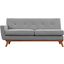Engage Gray Left-Arm Loveseat EEI-1795-GRY