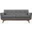 Engage Gray Upholstered Fabric Loveseat EEI-1179-GRY