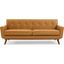 Engage Tan Top-Grain Leather Living Room Lounge Sofa