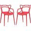 Entangled Dining Chair Set of 2 EEI-2347-RED-SET