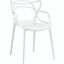 Entangled White Dining Arm Chair