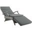 Envisage Light Gray Charcoal Chaise Outdoor Patio Wicker Rattan Lounge Chair