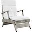 Envisage Light Gray White Chaise Outdoor Patio Wicker Rattan Lounge Chair