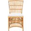Erika Rattan Accent Chair with Cushion in Natural and White