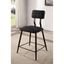 Esdargo Counter Height Chair Set of 2 In Black and Distressed Dark Oak