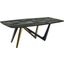 Esse Bronze And Titanium With Brazilian Green Ceramic Top Dining Table