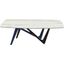 Esse Grey And Blue With White Gold Ceramic Top Dining Table