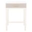 Estella 1 Drawer Accent Table in White