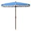 Estonia 6.5 Ft Fringe Umbrella in Light Blue