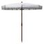 Estonia 6.5 Ft Fringe Umbrella in White
