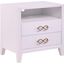 Eswald Pink and Gold Nightstand