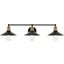 Etude 3 Light Brass And Black Wall Sconce