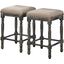 Eva 26 Inch Wood Counter Stool Set of 2 In Gray