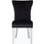 Eva Chair Set of 2 With Stainless Steel Legs In Black