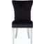 Eva Chair With Stainless Steel Legs In Black